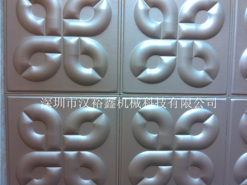 Supply of polyurethane PU leather carved soft background wall foam equipment