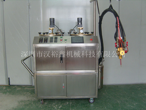 Polyurethane PU toy doll AB double liquid low pressure foaming machine